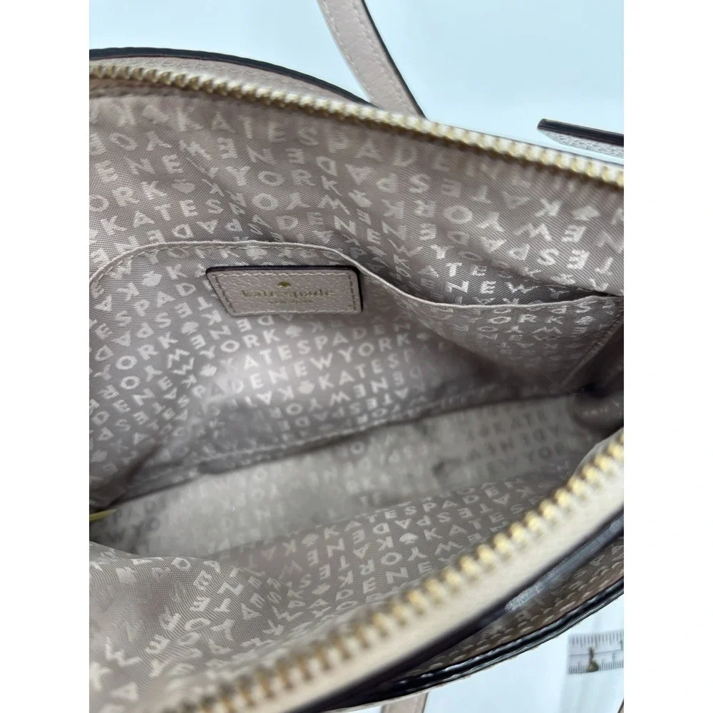 Kate Spade New York Pebbled Leather‎ Crossbody Bag Taupe Blush Adjustable Strap